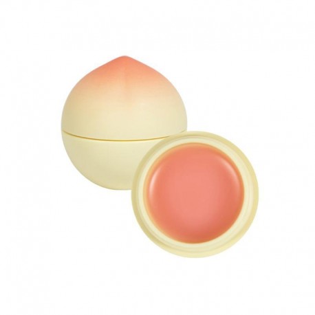 Drėkinantis persikinis lūpų balzamas Tonymoly Magic Food Mini Peach Lip Balm 7g