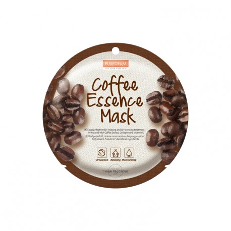 Veido kaukė su kavos ekstraktu Purederm Coffee Essence Mask 18g