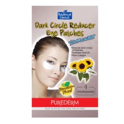 Paakių kaukė mažinanti tamsius ratilus Purederm Dark Circle Reducer Eye Patches Sun flower seed oil 6vnt