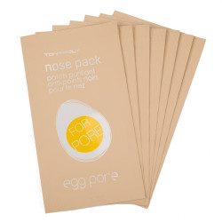 Valantys nosies pleistrai su kiaušinio lukšto baltymu Tonymoly Egg Pore Nose Pack Package (7pcs)