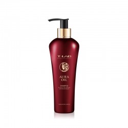 Šampūnas prabangiam plaukų švelnumui ir natūraliam grožiui T-LAB Professional Aura Oil DUO Shampoo
