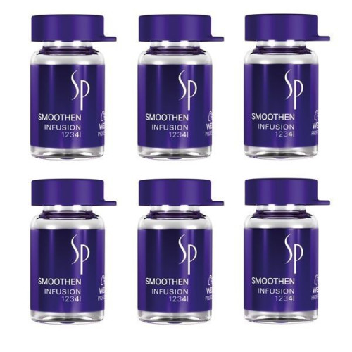 Glotnumo suteikiantis plaukų ekstraktas Wella SP Smoothen Infusion 6x5ml