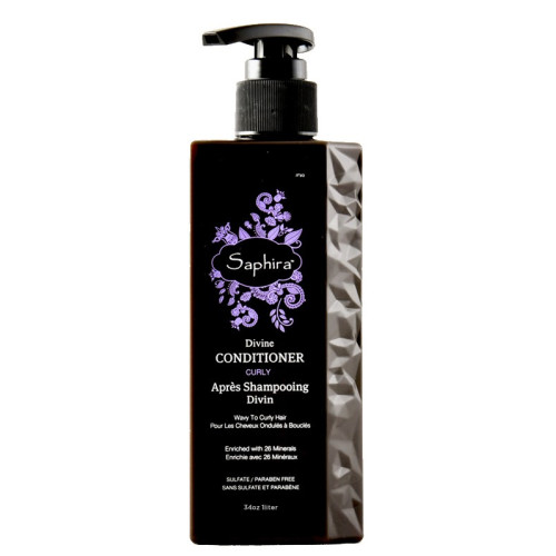Intensyviai drėkinantis kondicionierius plaukams besipučiantiems, besigarbanojantiems plaukams Saphira Divine Conditioner
