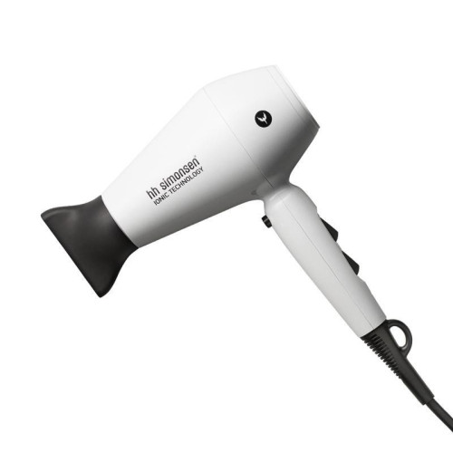 Riboto leidimo plaukų džiovintuvas su difuzoriumi HH Simonsen COMPACT DRYER WHITE PEARL Limited Edition