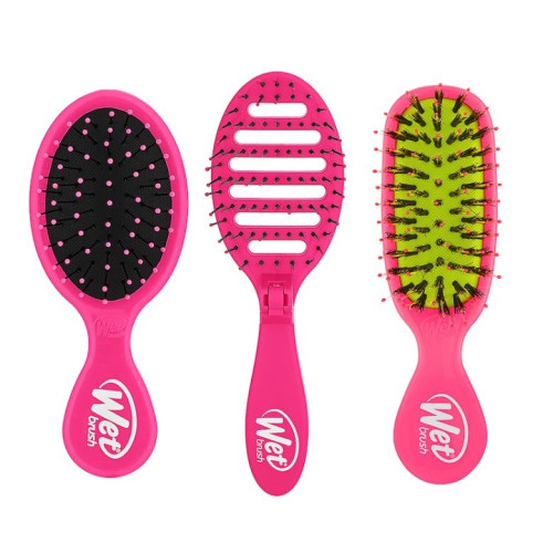 Kelioninis plaukų šepečių rinkinys WetBrush Trio Travel kit