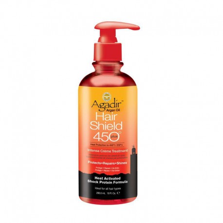 Kremas apsaugantis plaukus nuo karščio Agadir Argan Oil Hair Shield 450 Plus Intense Creme Treatment 295ml