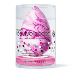 Originali sūkurio rašto makiažo kempinėlė BeautyBlender Electric Violet Swirl