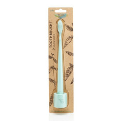 Dantų šepetėlis su stoveliu The Natural Family Co Biodegradable Toothbrush And Resin Stand