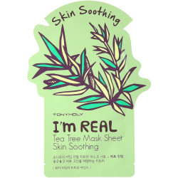 Drėkinanti veido kaukė su arbatmeždiu Tonymoly I'm Real Tea Tree Mask Sheet 21g