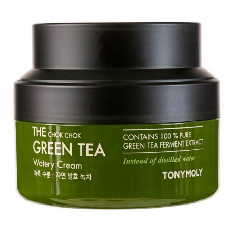Veido kremas su žaliąja arbata TONYMOLY The Chok Chok Green Tea Watery Cream