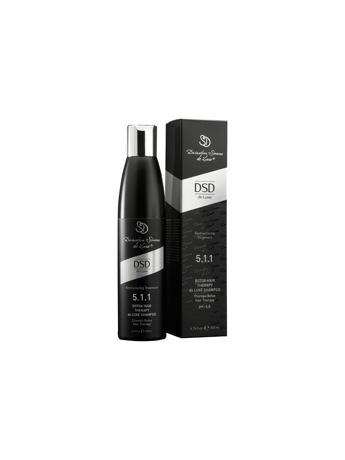 Plaukų šampūnas su botoksu DSD DELUXE Botox Hair Therapy de Luxe Shampoo 5.1.1 200ml