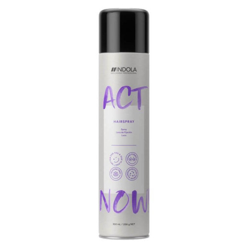 Vidutinės fiksacijos plaukų lakas Indola ActNow Hairspray 300ml