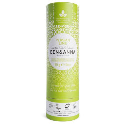 Dezodorantas popierinėje pakuotėje Ben&Anna Persian Lime Natural Soda Deodorant  60g