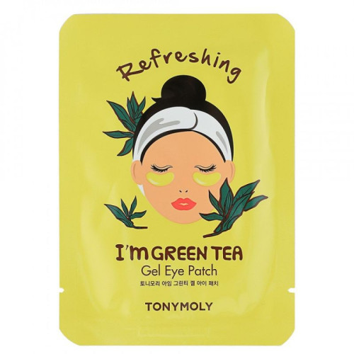 Gaivinanti paakių kaukė Tonymoly I'm Green Tea Gel Eye Patch 1vnt