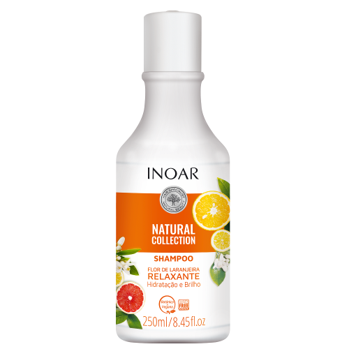 Atpalaiduojantis šampūnas su apelsinų žiedais INOAR Flor De Laranjeira Shampoo  250ml