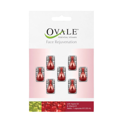 Tepamieji vitaminai veidui su obuolių aliejumi ir vitaminu E Ovale Face Rejuvenation