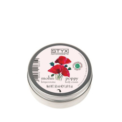 Drėkinantis ir maitinantis kūno kremas su aguonų sėklų aliejumi STYX Mohn Poppy
