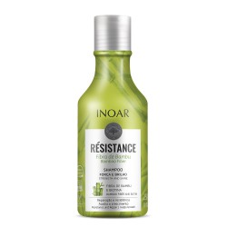 Stiprinantis ir blizgesio suteikiantis šampūnas INOAR Resistance Fibra de Bambu Shampoo 250ml
