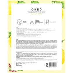Skaistinanti baltų gėlių kaukė su niacinamidu OBED Brightening Face Mask