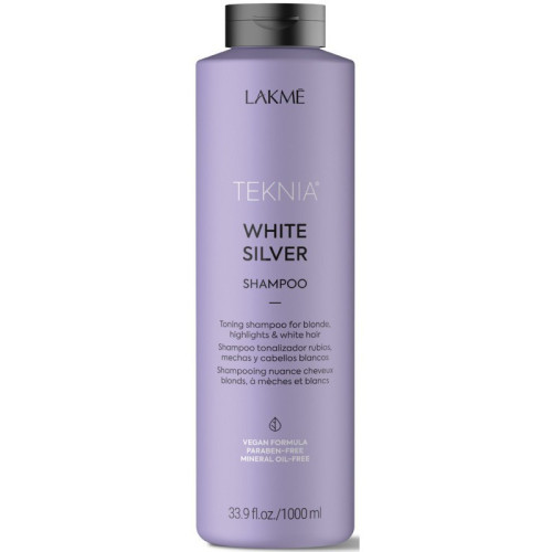 Geltoną atspalvį neutralizuojantis šampūnas plaukams Lakme Teknia White Silver Shampoo 300ml