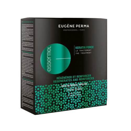 Stimuliuojantis plaukų augimą losjonas Eugene Perma Essential Keratin Force Traitement 12×3,5ml