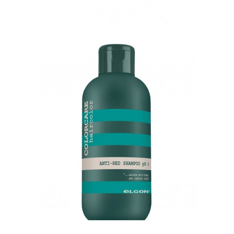 Šampūnas, šalinantis nepageidaujamą rausvą plaukų atspalvį ELGON COLORCARE Anti-Red Shampoo pH 6 300 ml
