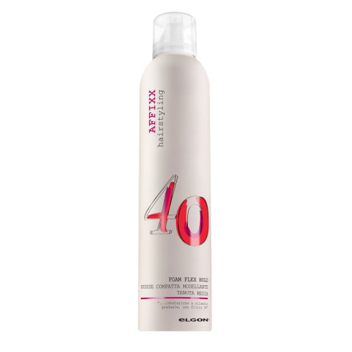 Lanksčios fiksacijos putos plaukams ELGON AFFIXX 40 Foam Flex Hold 300ml
