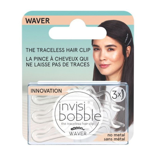 Segtukai plaukams Invisibobble Waver Crystal Clear 3vnt.