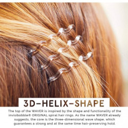 Segtukai plaukams Invisibobble Waver Crystal Clear 3vnt.