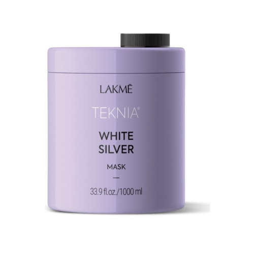 Geltonumą neutralizuojanti plaukų kaukė Lakme Teknia White Silver Mask 250ml