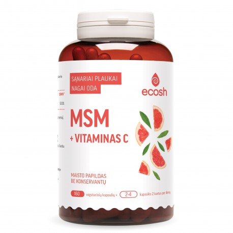 Maisto papildas ECOSH  MSM + vitaminas C 160kaps.