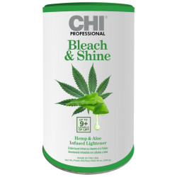 Plaukų šviesinimo milteliai be amoniako su kanapių aliejumi ir Aloe Vera CHI Bleach & Shine Hemp & Aloe Infused Lightener 454g