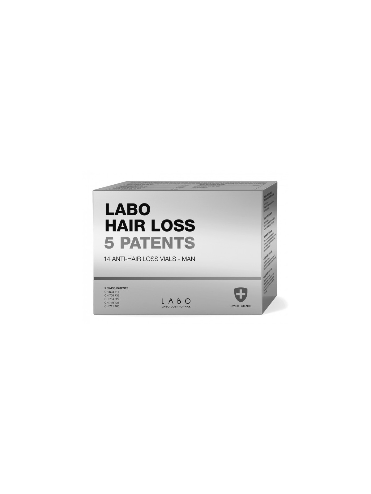 Ampulės stabdančios moterų momentinį plaukų slinkimą Crescina LABO HAIR LOSS 5 Patents 14vnt
