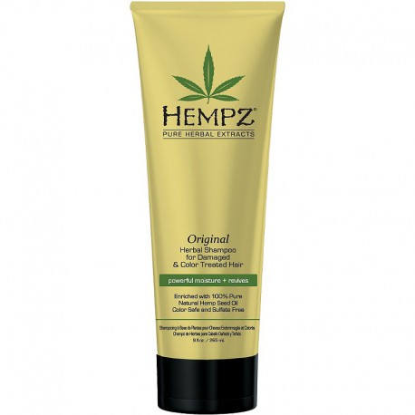 Maitinantis šampūnas pažeistiems ir dažytiems plaukams Hempz Original Herbal Shampoo for Damaged And Color Treated Hair 266ml
