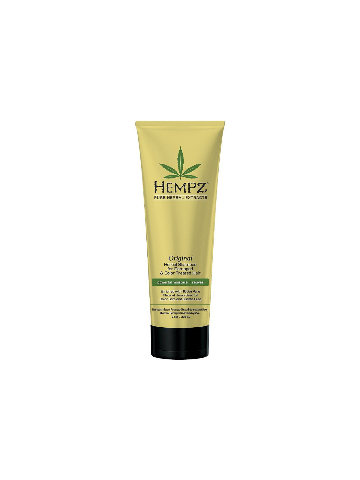 Maitinantis šampūnas pažeistiems ir dažytiems plaukams Hempz Original Herbal Shampoo for Damaged And Color Treated Hair 266ml