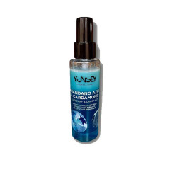 Mėlynių ir kardamono aromato dvifazis plaukų purškiklis YUNSEY Spray 100ml