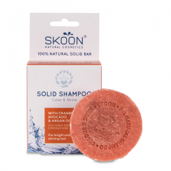 Kietasis šampūnas dažytiems plaukams SKOON Solid Shampoo Color & Shine 90g
