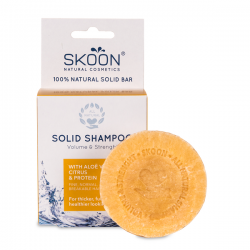 Kietasis šampūnas suteikiantis apimties ir energijos SKOON Solid Shampoo Volume & Strength 90g