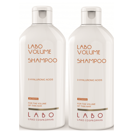 Rinkinys moterims suteikiantis apimties su hialurono rūgštimi LABO Volume Shampoo 2x200ml