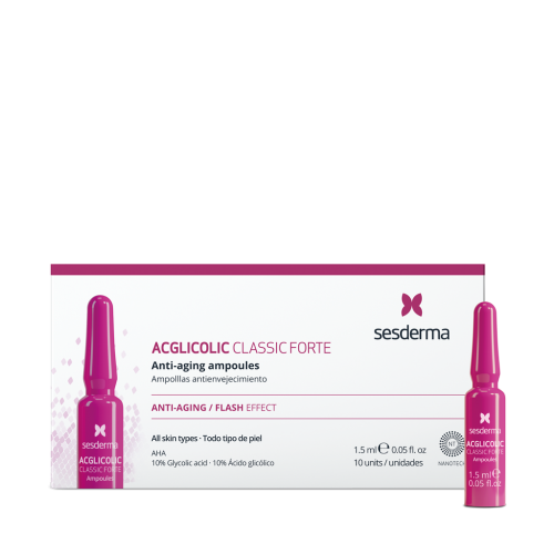 Ampulės veidui SESDERMA Acglicolic Anti-Aging Ampoules 10x1,5ml