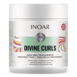 INOAR Kaukė garbanotiems banguotiems plaukams INOAR Divine Curls Mask 500ml