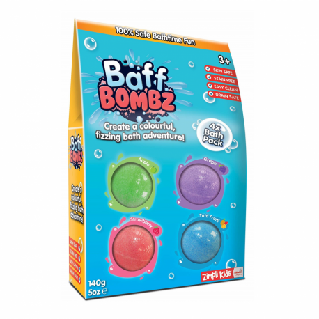 Vonios bombų rinkinys Zimpli Kids Bath Bombz 4vnt