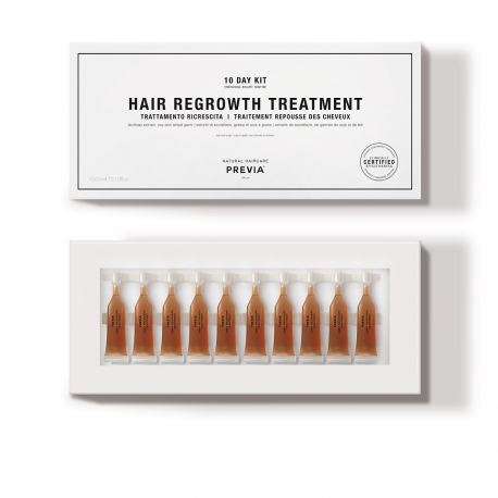 Kraujotaką skatinančios ampulės PREVIA Hair Regrowth Treatment  10x3ml