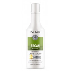 Glotnių ir švelnių plaukų šampūnas INOAR Argan Infusion Smooth and Silky Shampoo 500ml