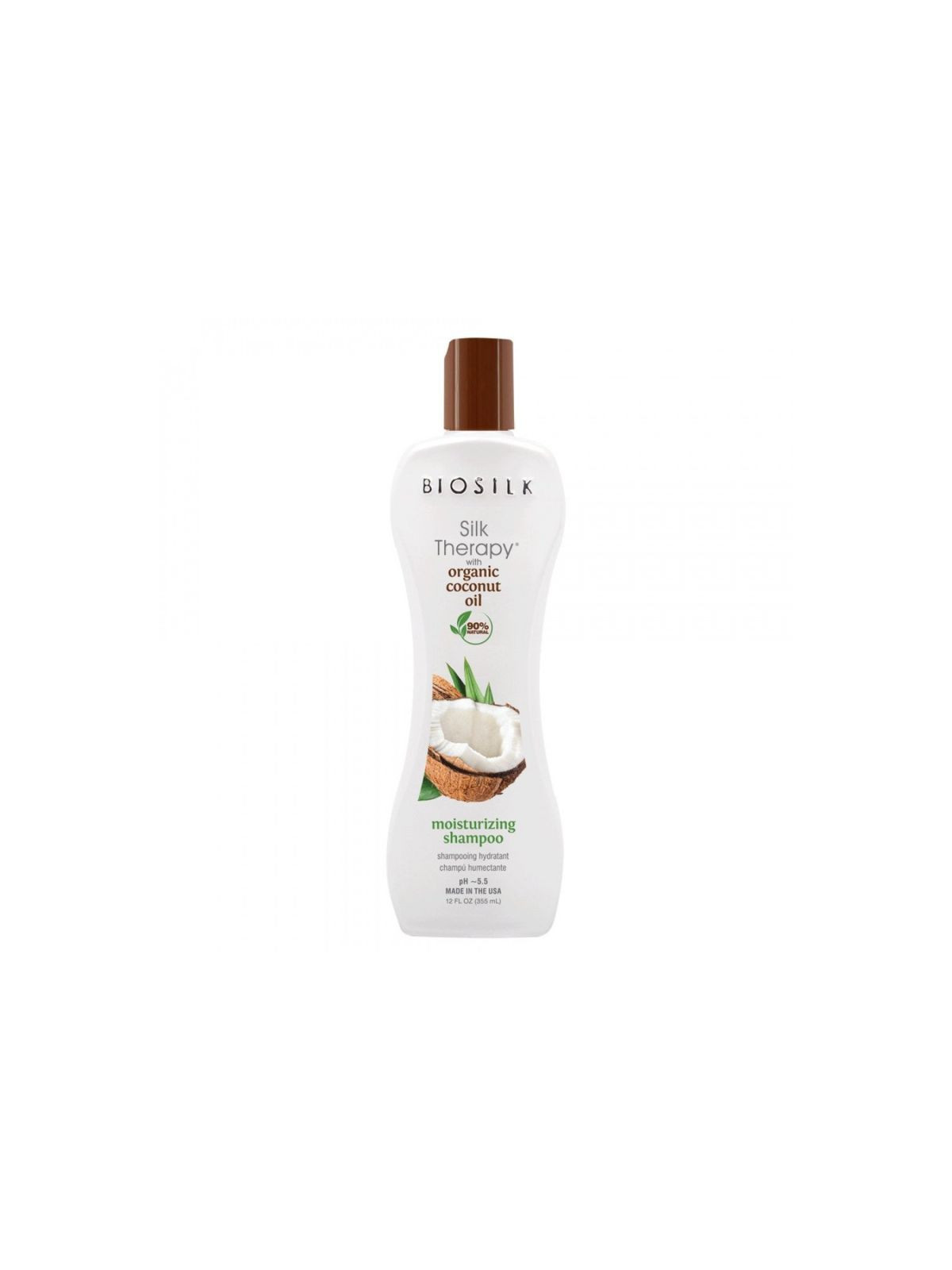 Drėkinamasis šampūnas su organišku kokosų aliejumi Biosilk Silk Therapy With Organic Coconut Oil 355ml