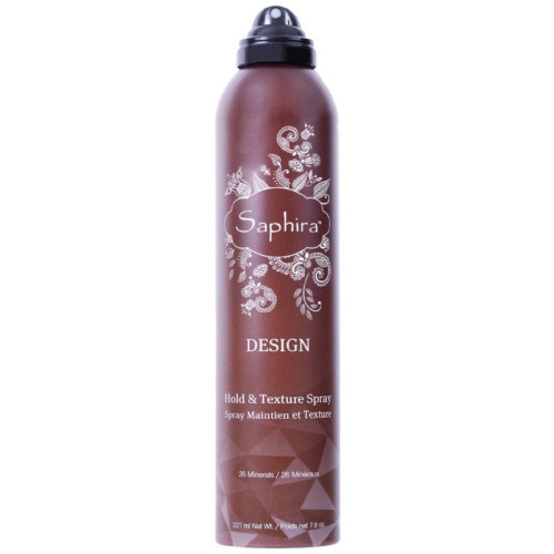 Plaukų lakas su Negyvosios jūros mineralais  Saphira Design Mineral Hold & Texture Hair Spray 221ml