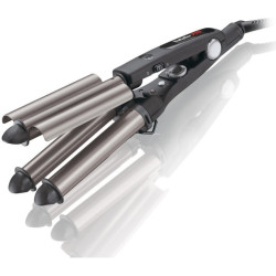 Trigubos plaukų formavimo žnyplės su titano turmalino keramikos technologija BaByliss PRO Triple Waver