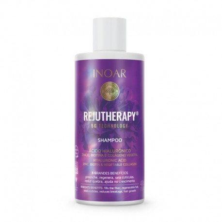 Regeneruojantis šampūnas ypač pažeistiems plaukams INOAR Rejutherapy Shampoo 400ml