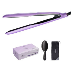 Riboto leidimo plaukų tiesinimo rinkinys HH Simonsen TRUE DIVINITY MK2 Cotton Candy SS22 + Brush