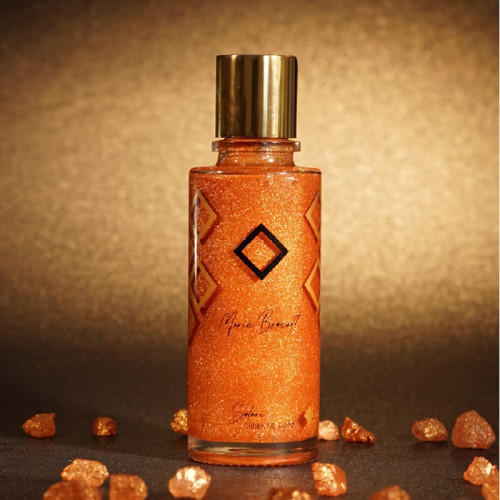 Drėkinamasis, švytėjimo kūnui suteikiantis aliejus su bronzantais Marie Brocart Solari Shimmer and Bronzing Body Oil 100ml